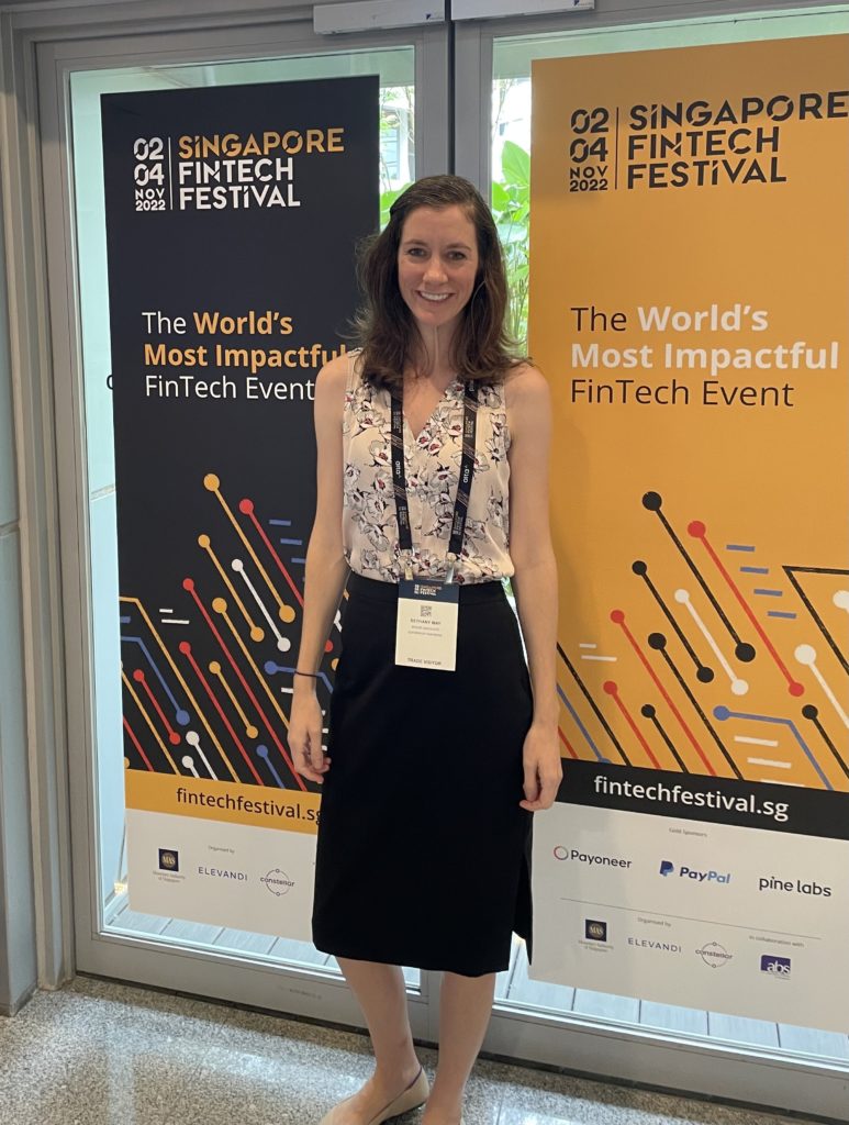 Bethany May at Singapore FinTech Festival